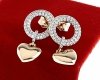 exclusive swarovski gold-plated earrings